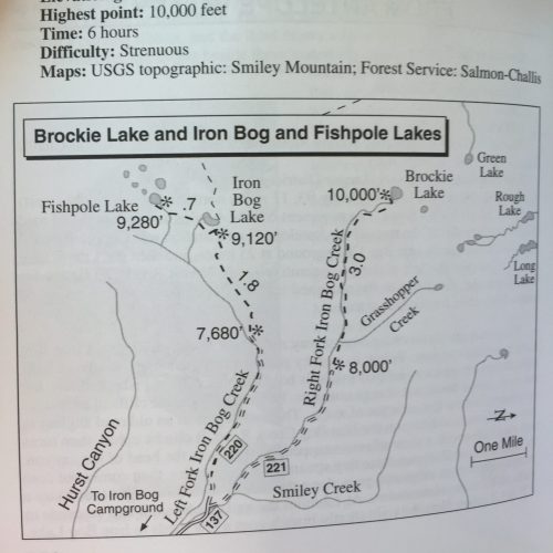 Map how to get to the lakes